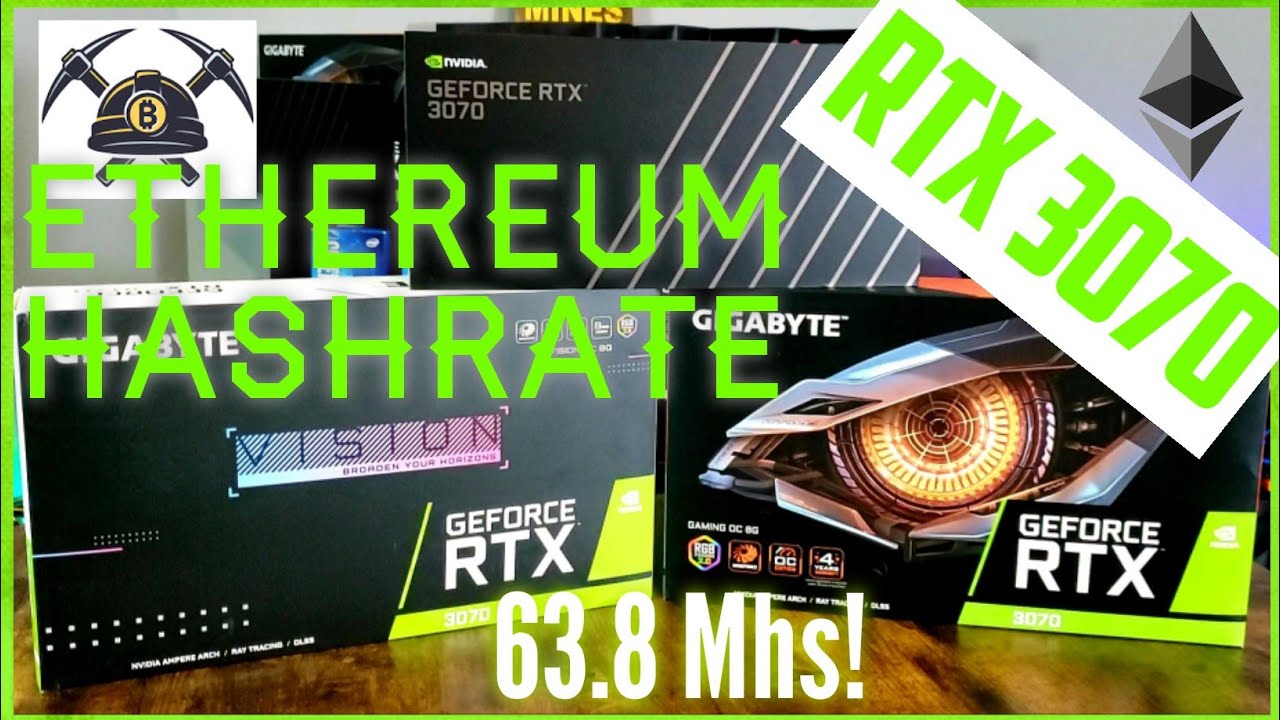 RTX 3070 Mining Ethereum Hashrate | 3 different Cards tested | Overclocking & Profitability