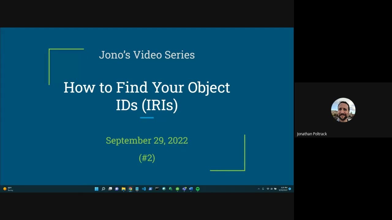 Analyzing Your Data - How to Find Your Object IDs