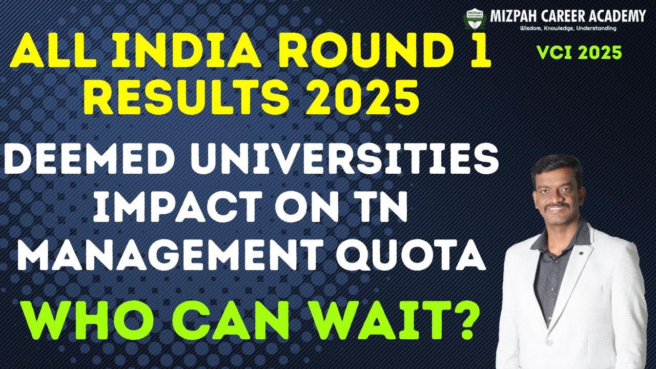 Deemed Universities Cut Off Marks - Competition Increased - Impact in TN Management Quota 2025