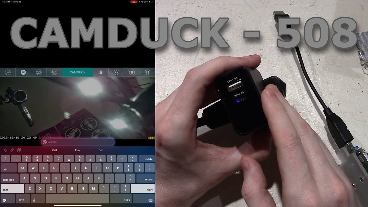 Распаковка и быстрый тест «скрытой» камеры Camduck-508