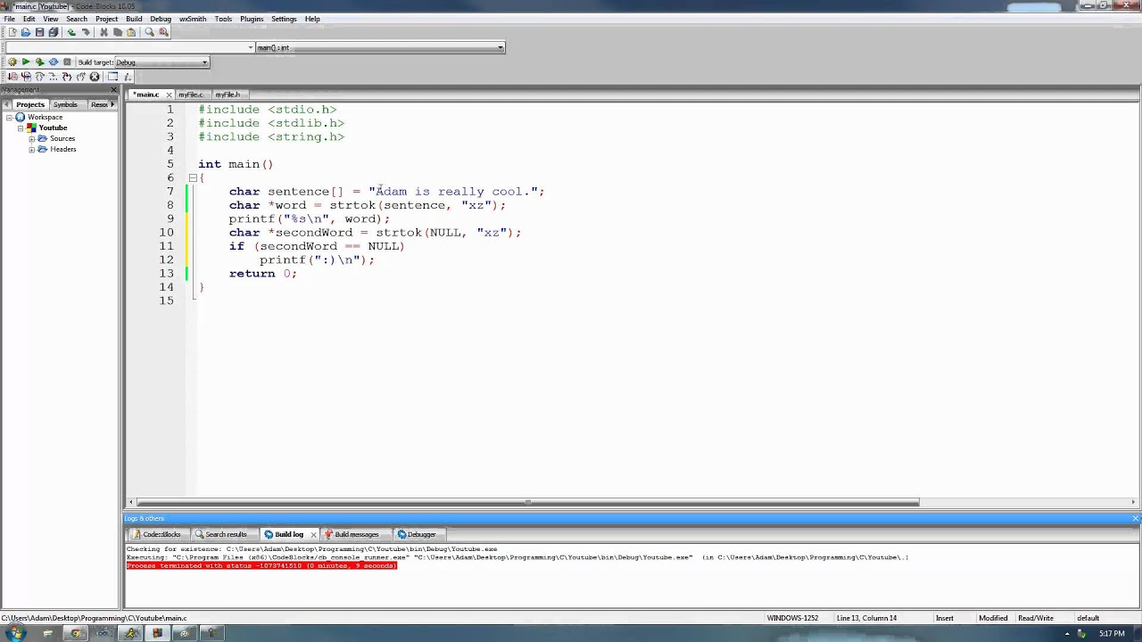 C Programming Tutorial 56, String Functions pt.7