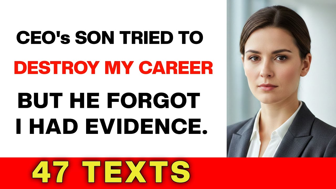 The CEO’s Son Tried to Destroy My Career — But He Didn’t See This Evidence Coming