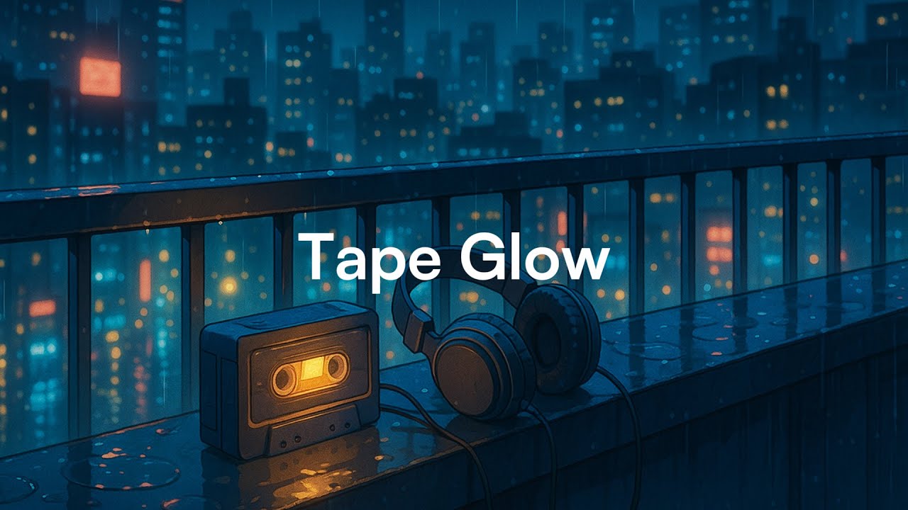 Tape Glow – moody synth & vinyl | chill beats to overthink under neon skies 🌃 | Ovibe