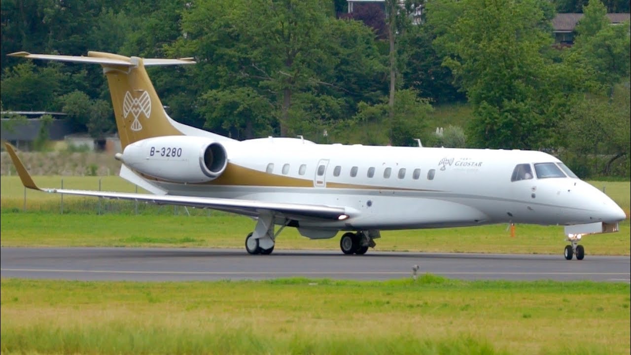 Embraer Legacy 650 B-3280 from China Take-Off at Bern