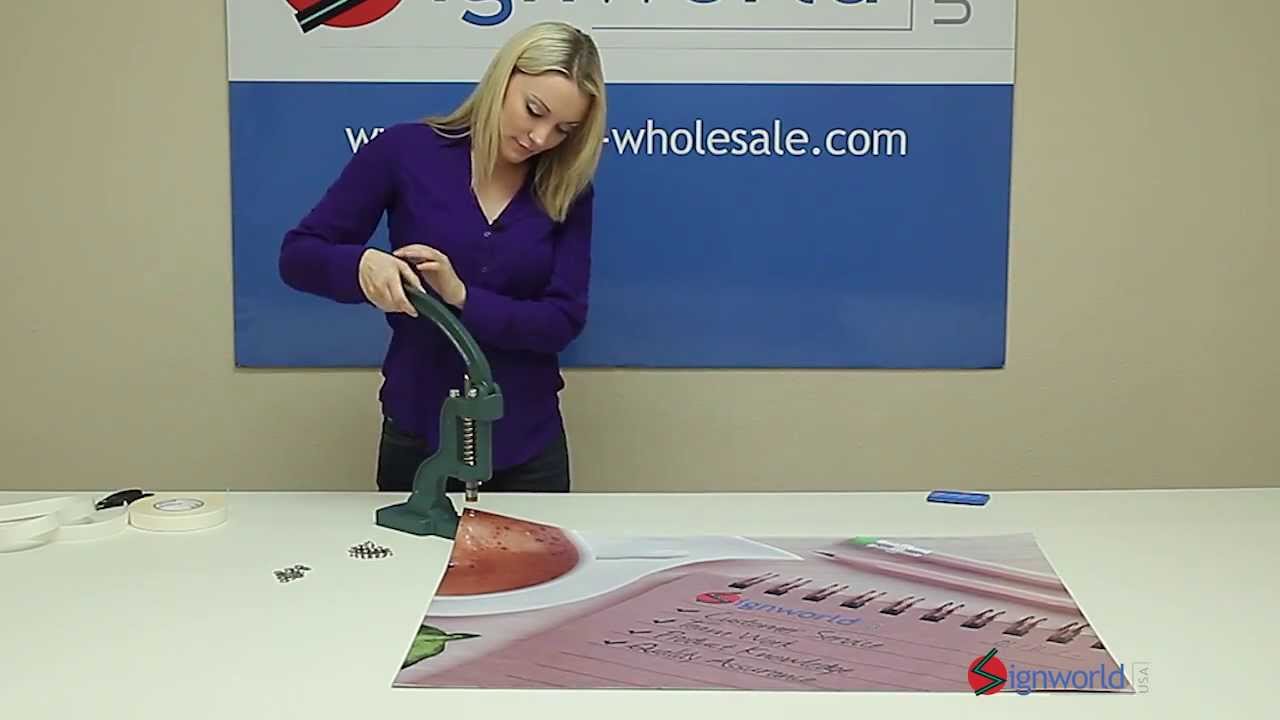 Hemming A Banner With Banner Hem Tape