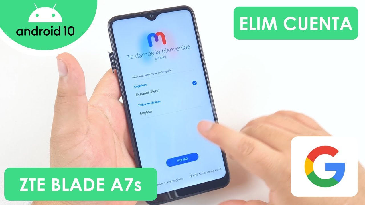 Eliminar Cuenta de Google ZTE Blade A7s