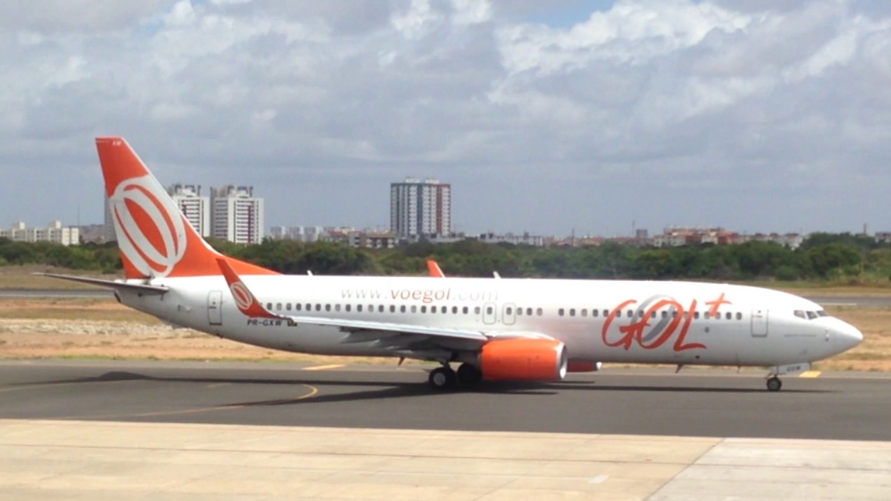 Decolagem de Aracaju do boing da gol 737-800 , indo de  Ferias para Santa Catarina-SC
