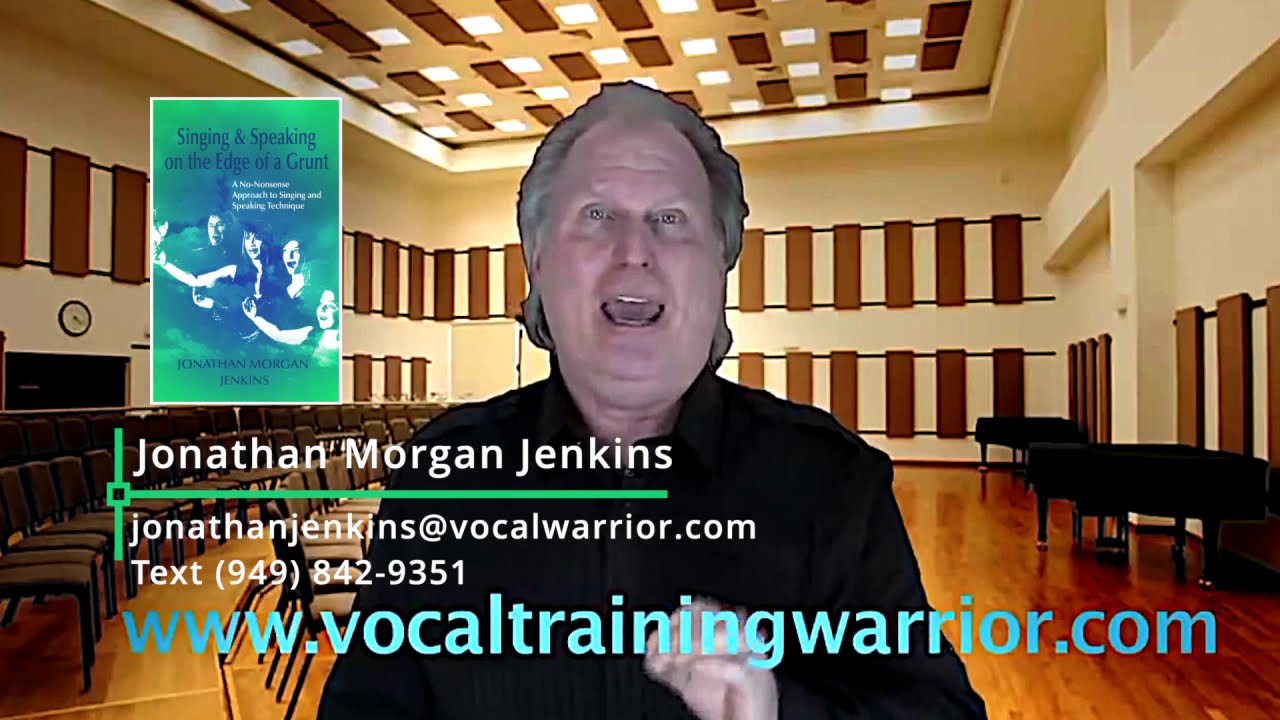 Welcome To Vocal Training Warrior with Veteran Vocal Voice Coach Jonathan Morgan Jenkins