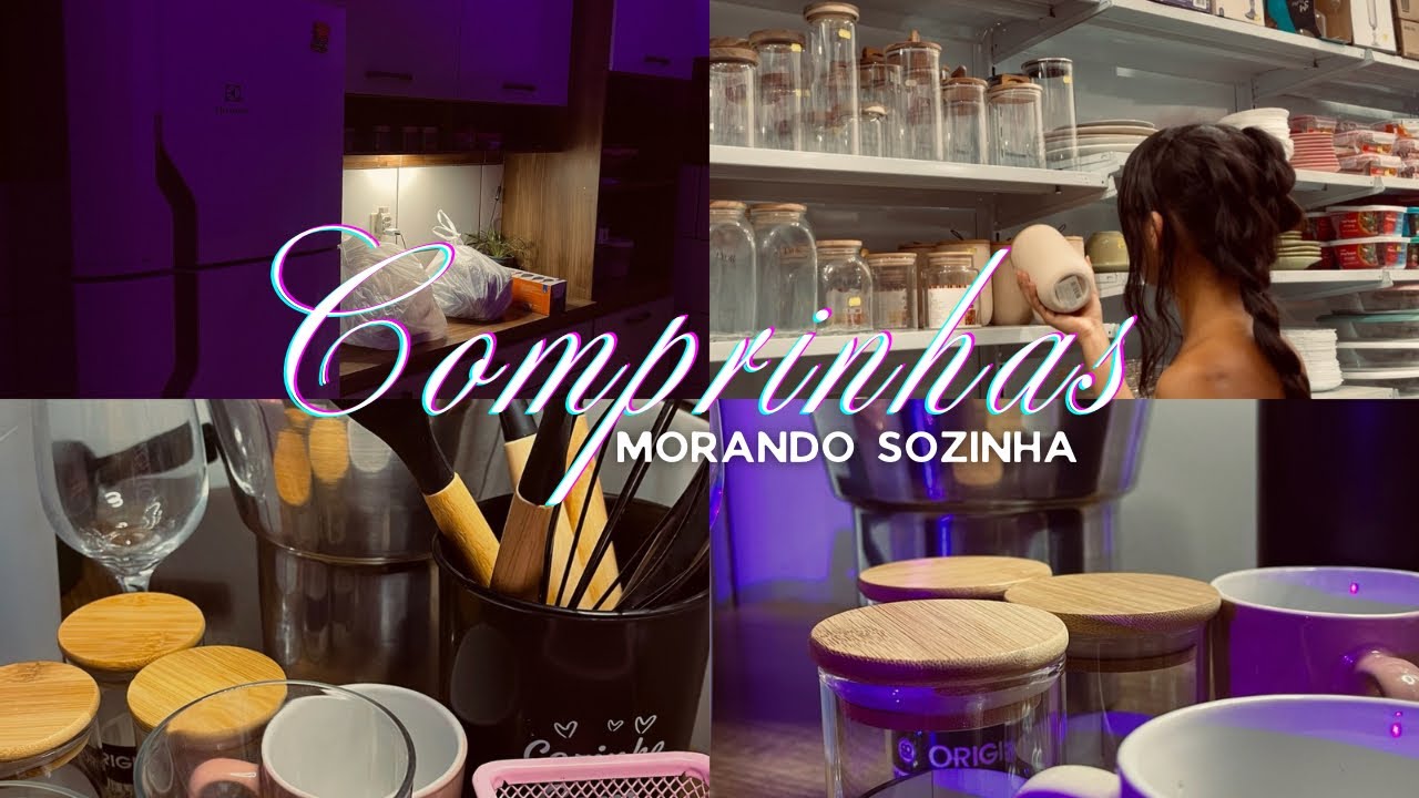 PRIMEIRAS COMPRINHAS PARA MINHA KITNET | MORANDO SOZINHA AOS 18 ANOS✨
