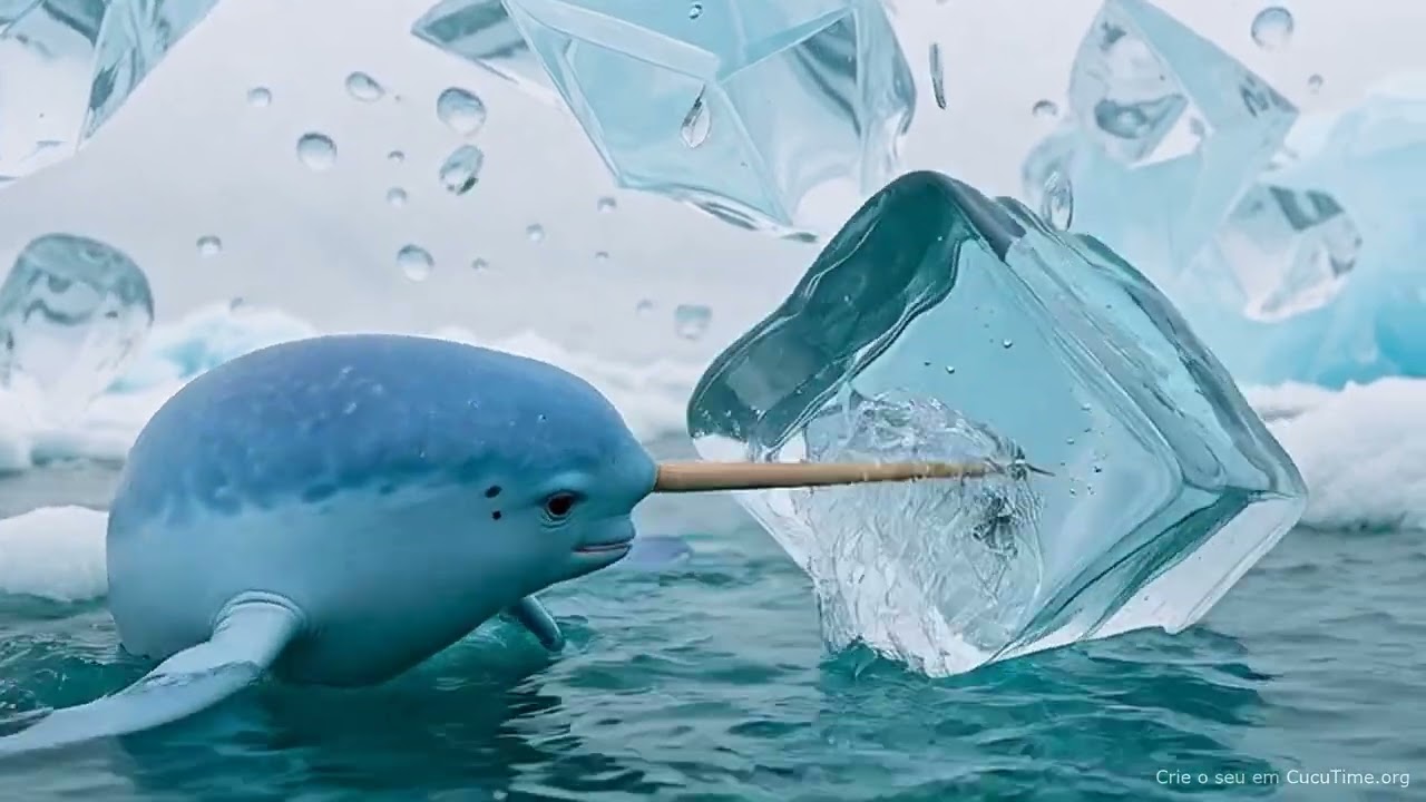 O Narval Mágico e sua Varinha de Gelo