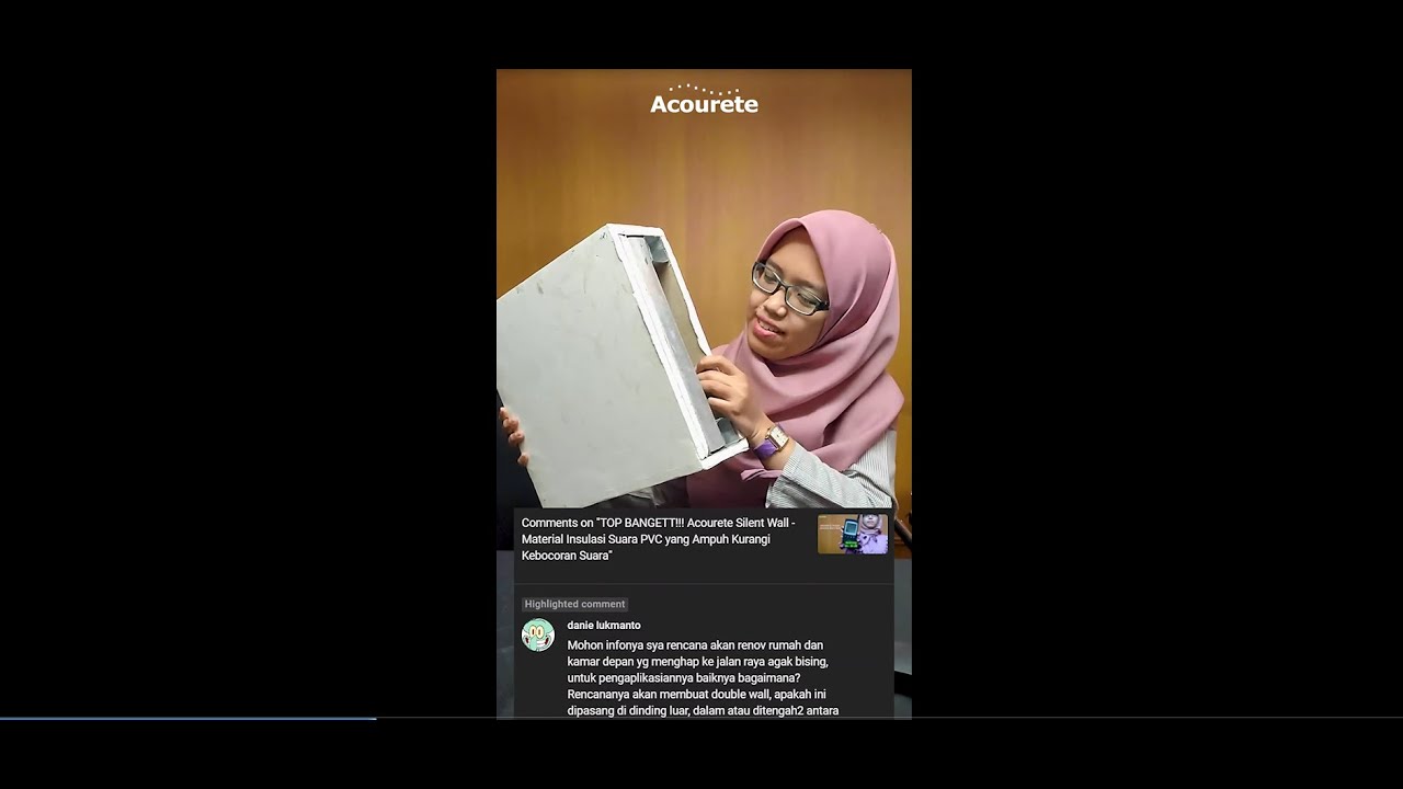 ACOURETE MENJAWAB PERTANYAAN NETIJEN!! Bagaimana Agar Ruangan yang Dekat Jalan Raya Tidak Berisik?!?