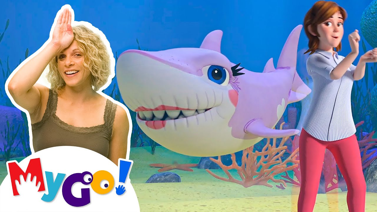 Baby Shark | MyGo! Sign Language For Kids | CoComelon - Nursery Rhymes | ASL