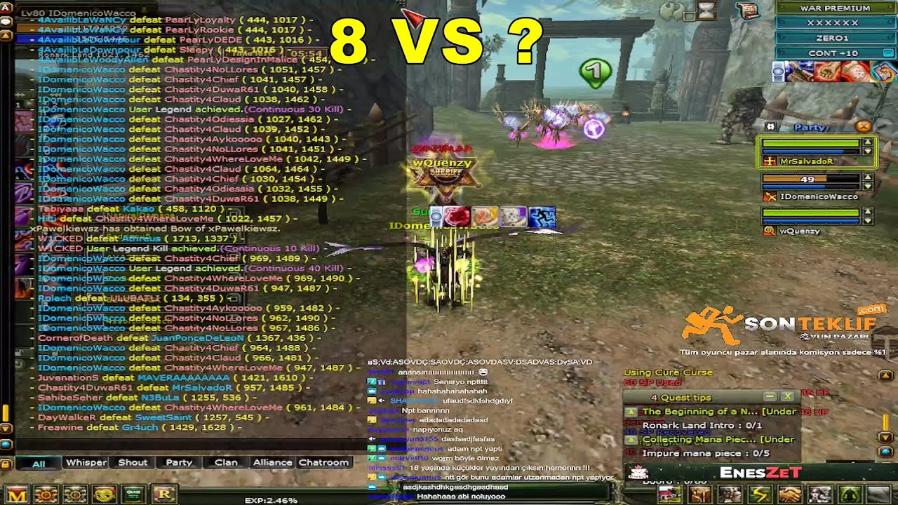 DomenicoWacco - 90 Saniye'de 25 Kill! | Knight Online