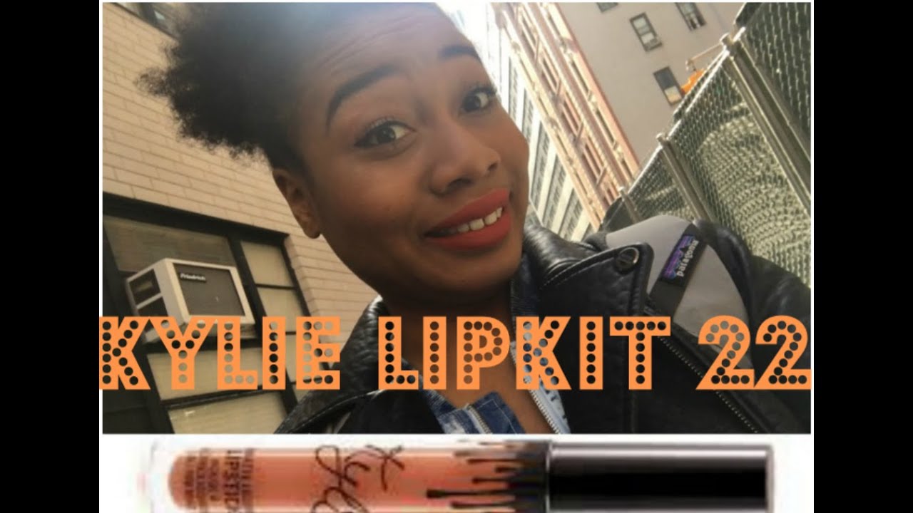 KYLIE LIPKIT 22 - WEAR TEST - DOES IT LAST ALL DAY? | Nnekaxoxo