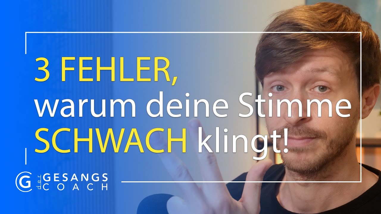 3 Fehler, die deine Stimme DÜNN und SCHWACH klingen lassen