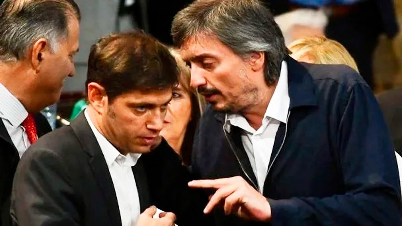 Una c&aacute;mara capt&oacute; el gesto de M&aacute;ximo Kirchner contra Kicillof en medio del mal clima por la derrota