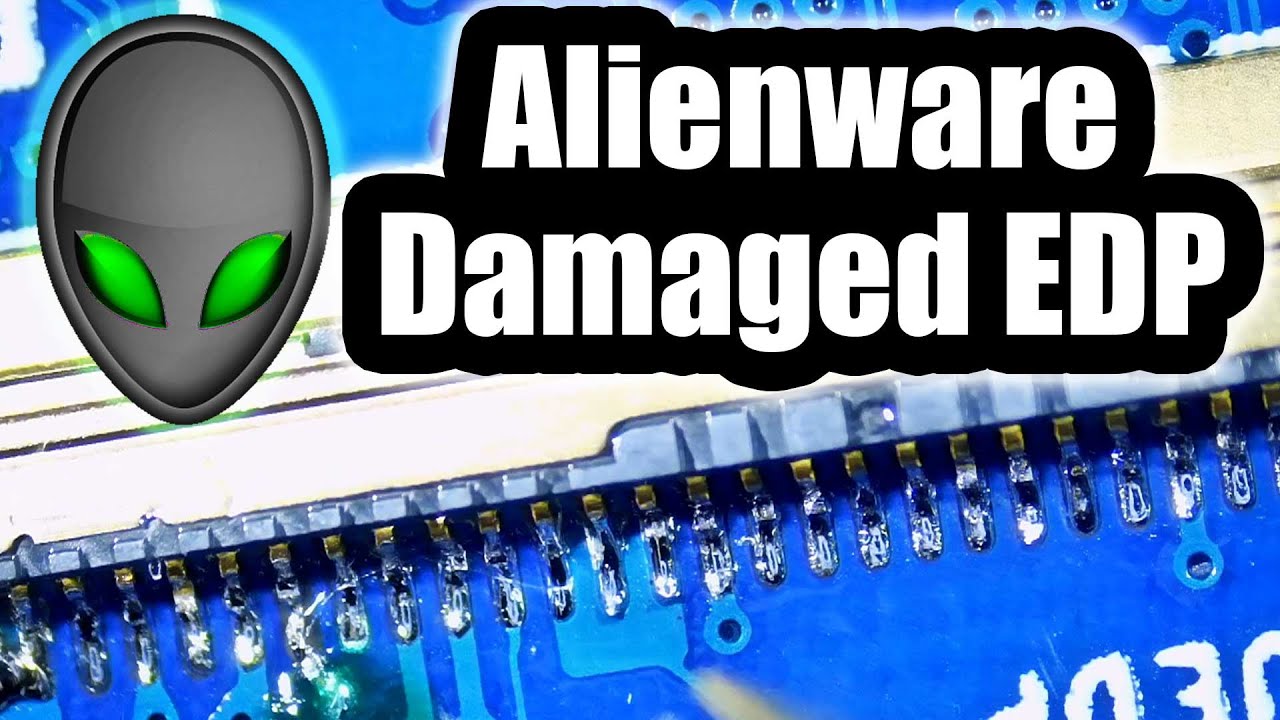Ремонт и пайка порванного разъема EDP LCD на ноутбуке Dell Alienware — очень распространенное явл...