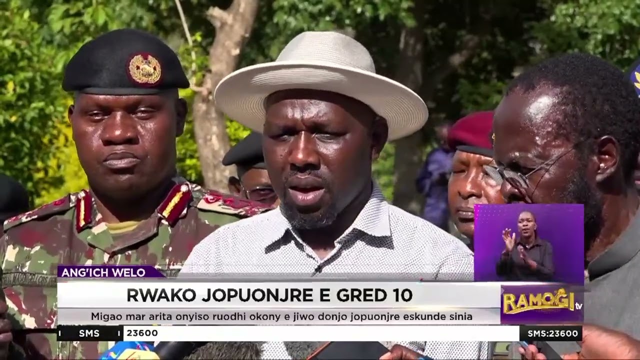 Murkomen: Ruodhi kod jolupgi onee ni jopuonjre monego donji e gred 10 odonjo e skul