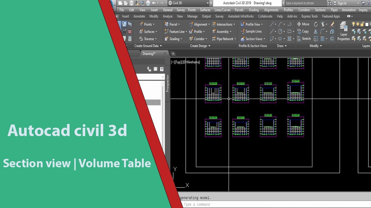 Section view | Volume Table | Autocad civil 3d | Malayalam Tutorial