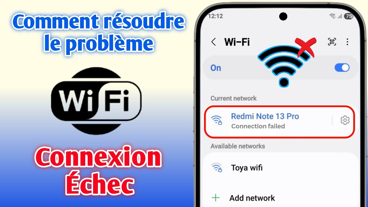 Comment résoudre un problème d'échec de connexion Wi-Fi sur Android | WiFi Connection Failed Problem