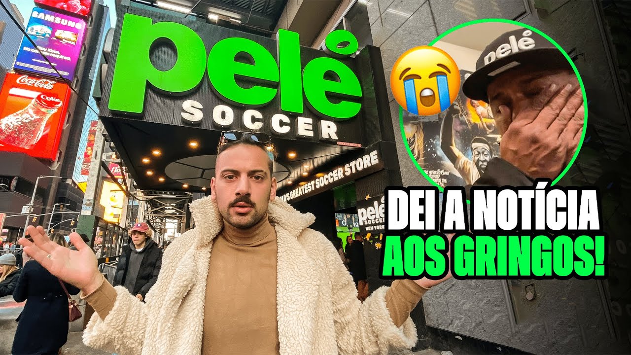 ESTAVA NA LOJA DO PELÉ EM NOVA YORK NO MOMENTO DA MORTE!