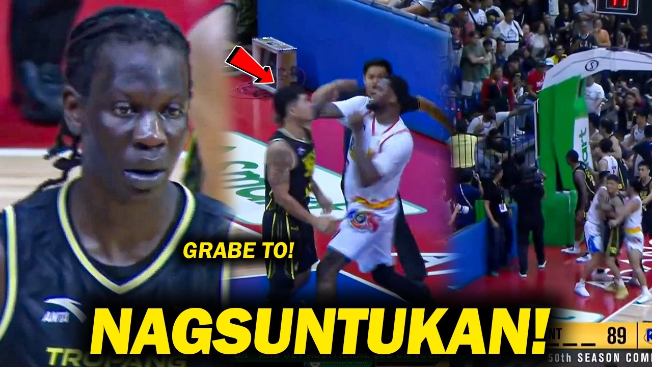 One of the Biggest Brawl sa PBA! Suntukan sa Debut Game ni Bol Bol Mapapa-away pa sa Rain or Shine!