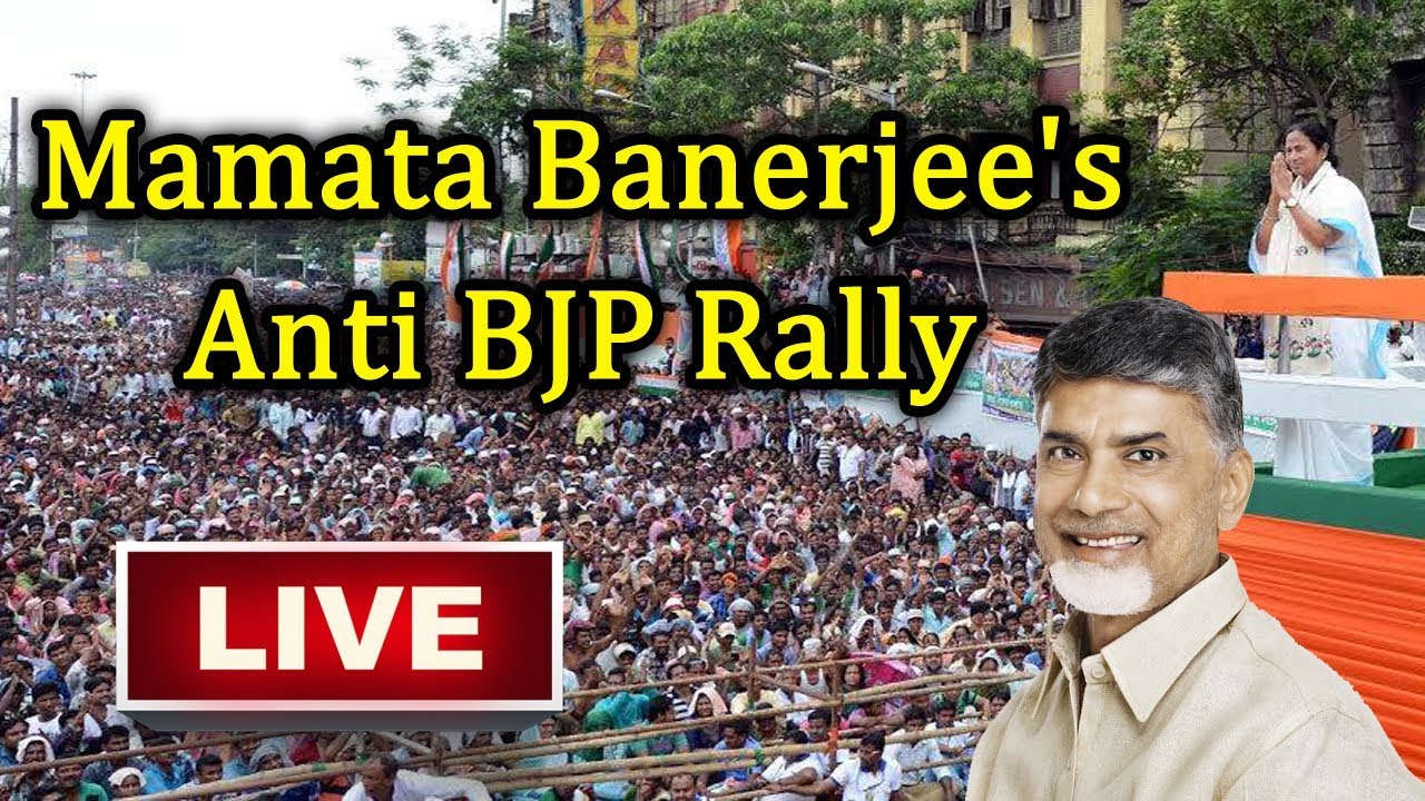 LIVE: Chandrababu attends Mamata Banerjee Anti-BJP Rally | TV5 News Live