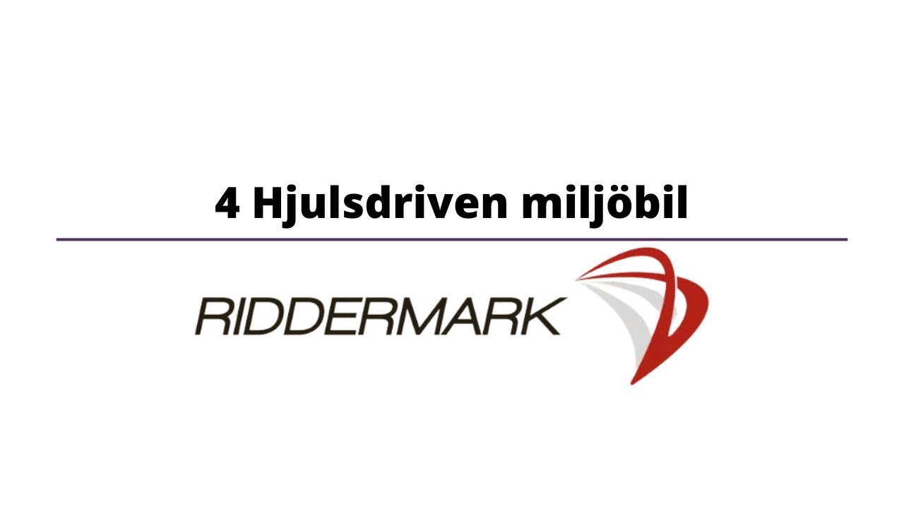 4 Hjulsdriven milj&ouml;bil