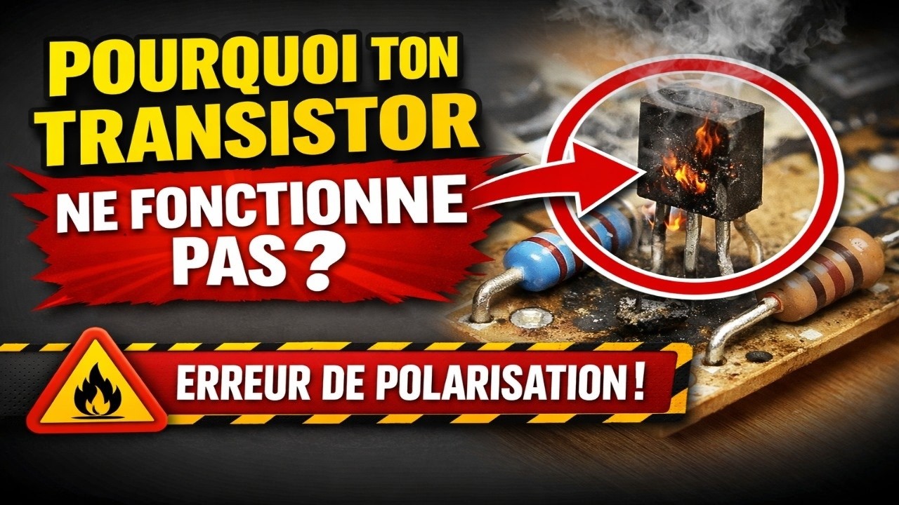 Comment choisir les valeurs des résistances de polarisation pou placer le transistor en régime actif