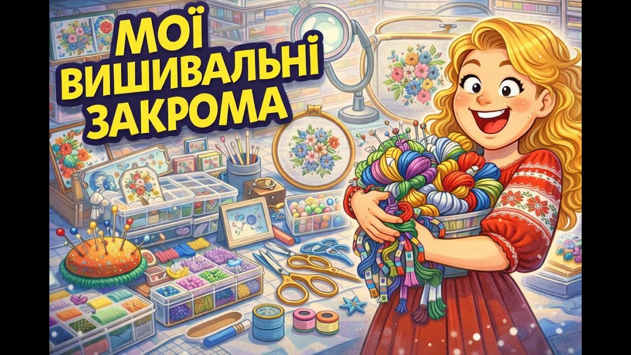 Вишивальні засіки частина 2 | Різні аксесуари, ножиці, магніти, прикладні роботи.