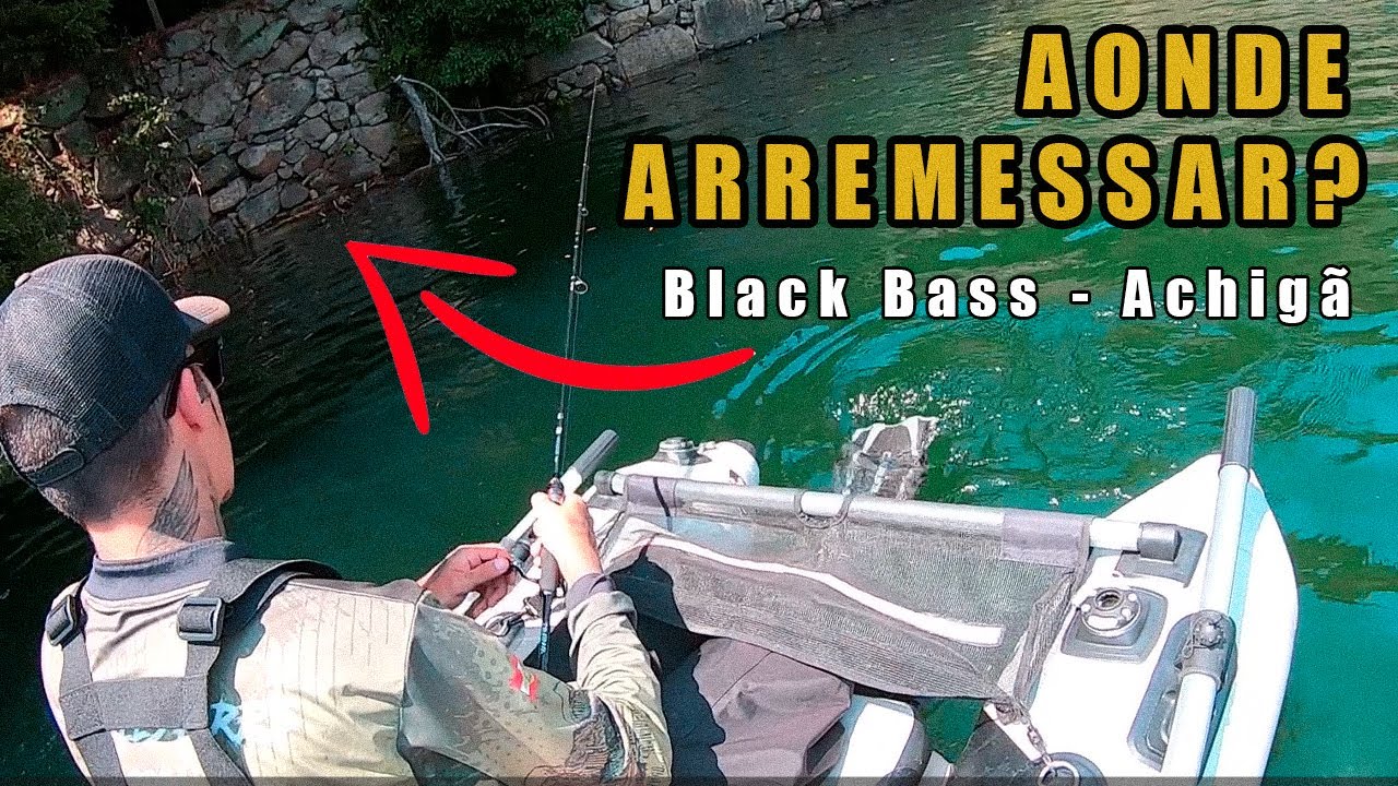O peixe estava esperando a isca cair!!! #blackbass #achigã