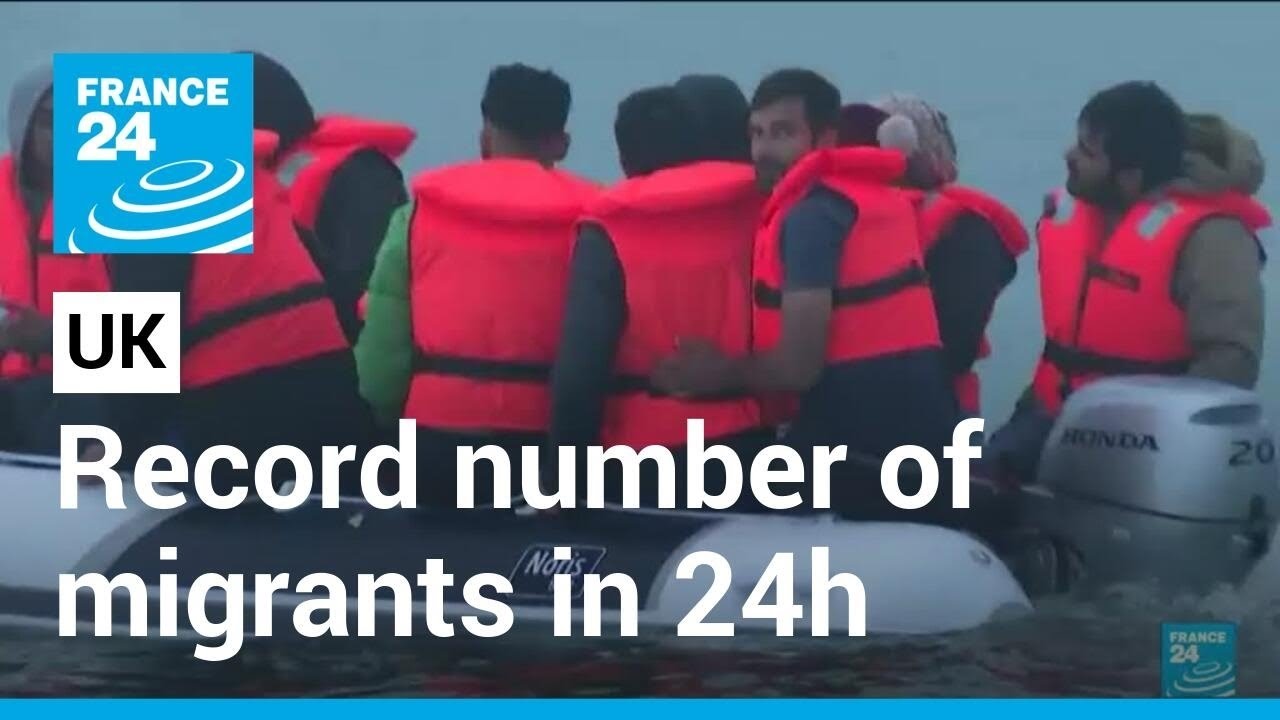 Record number of migrants arrive in UK by boat on a single day &bull; FRANCE 24 English