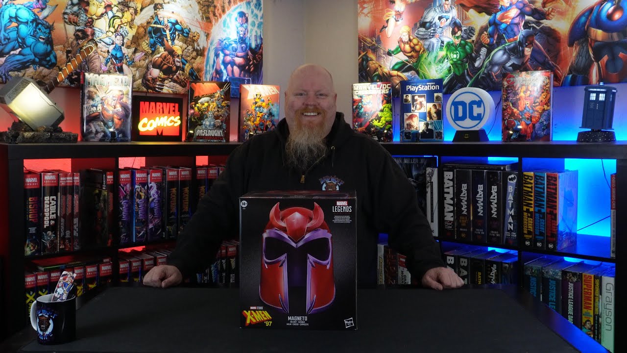 Unboxing The Marvel Legends Series Magneto Helmet by Hasbro