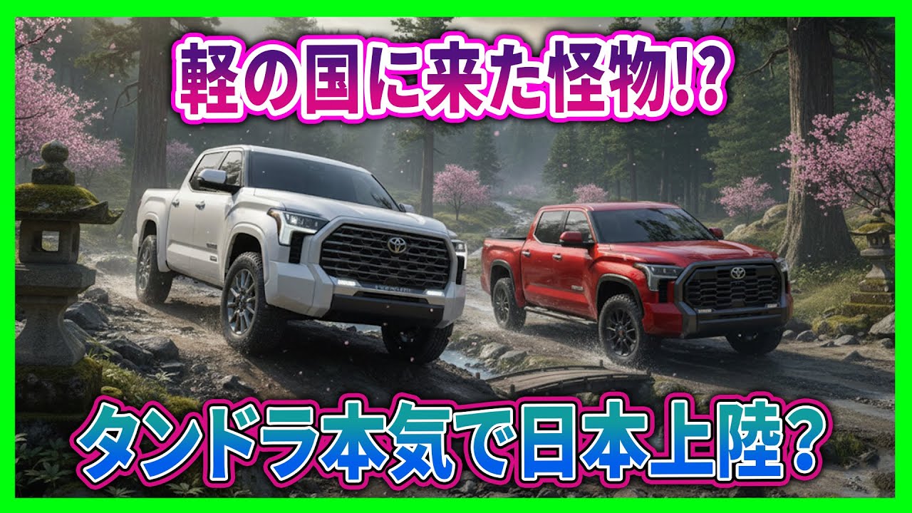 【トヨタ タンドラ―週末専用のおもちゃか、それとも自爆系デイリーカーか？】キャンプやトレーラー牽引には最強！都心マンション暮らしで手を出すと人生が詰む!?