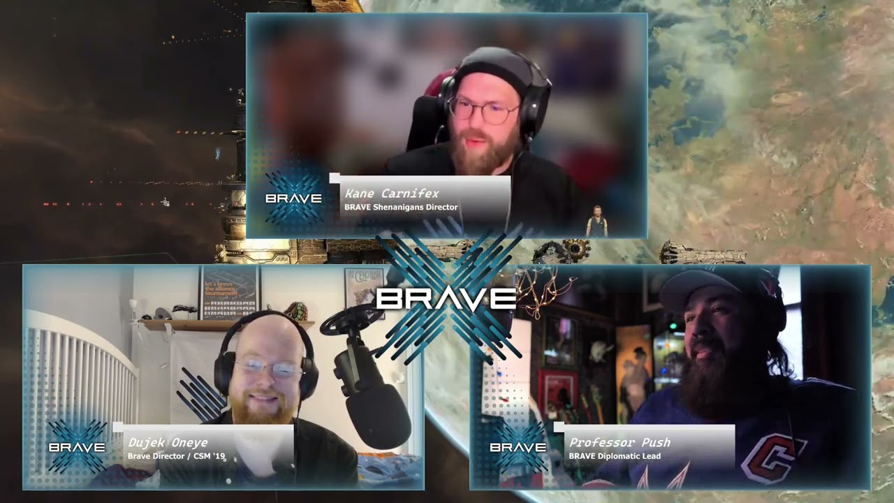 Just About: Conduct an EVE Online interview! Kane, Dujek & Professor Push.