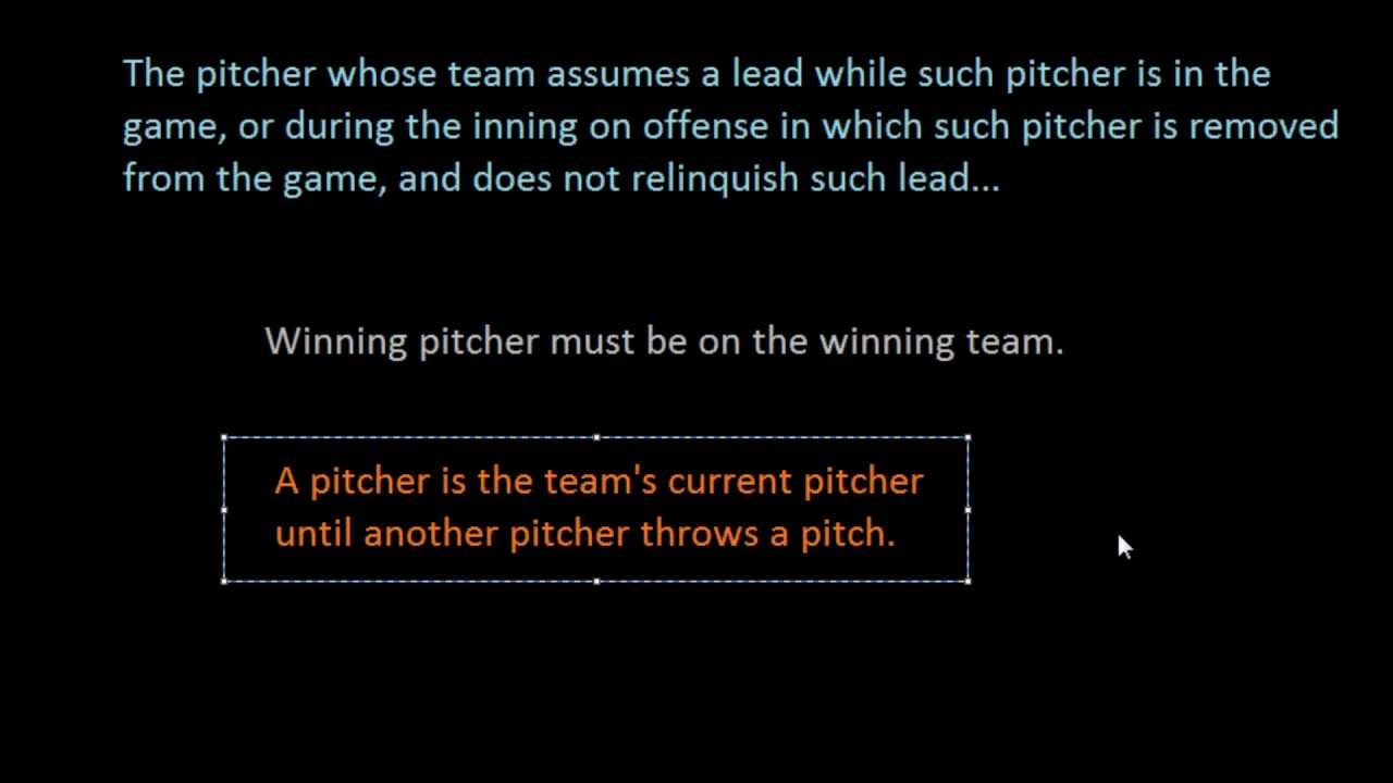 How to Determine the Winning Pitcher