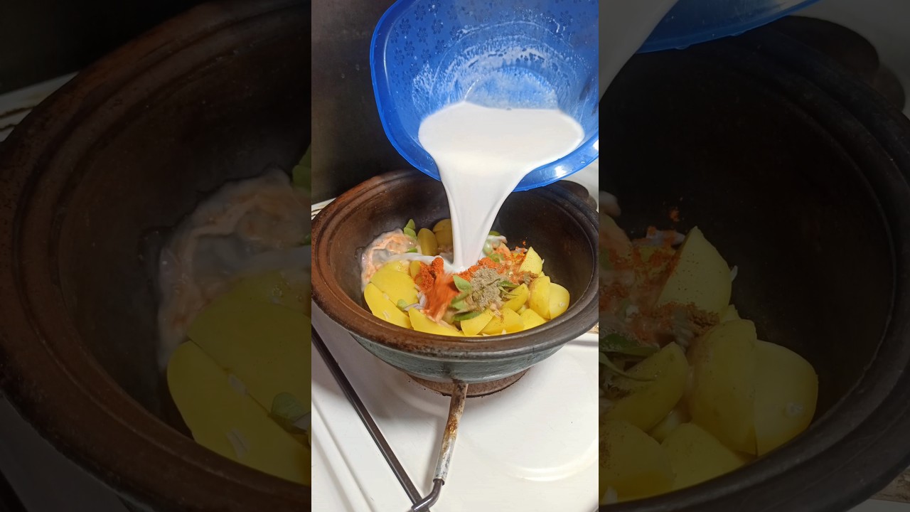 ගමේ රසට අල කිරට😋🔥 | Ala kiri hodi | village potato curry recipe #srilankanfood #foryou