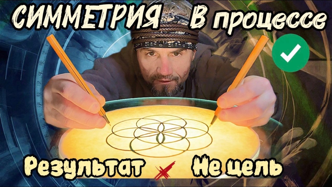 Двурукое рисование/Сакральная геометрия /Семя жизни(Семерикветор)