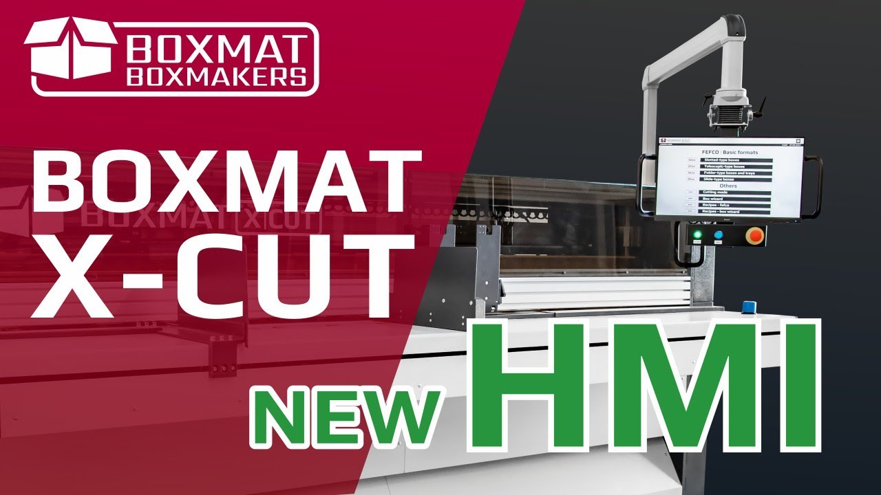 Boxmat X-CUT | Affordable boxmaking machine for corrugated boxes. Now with NEW touch screen HMI