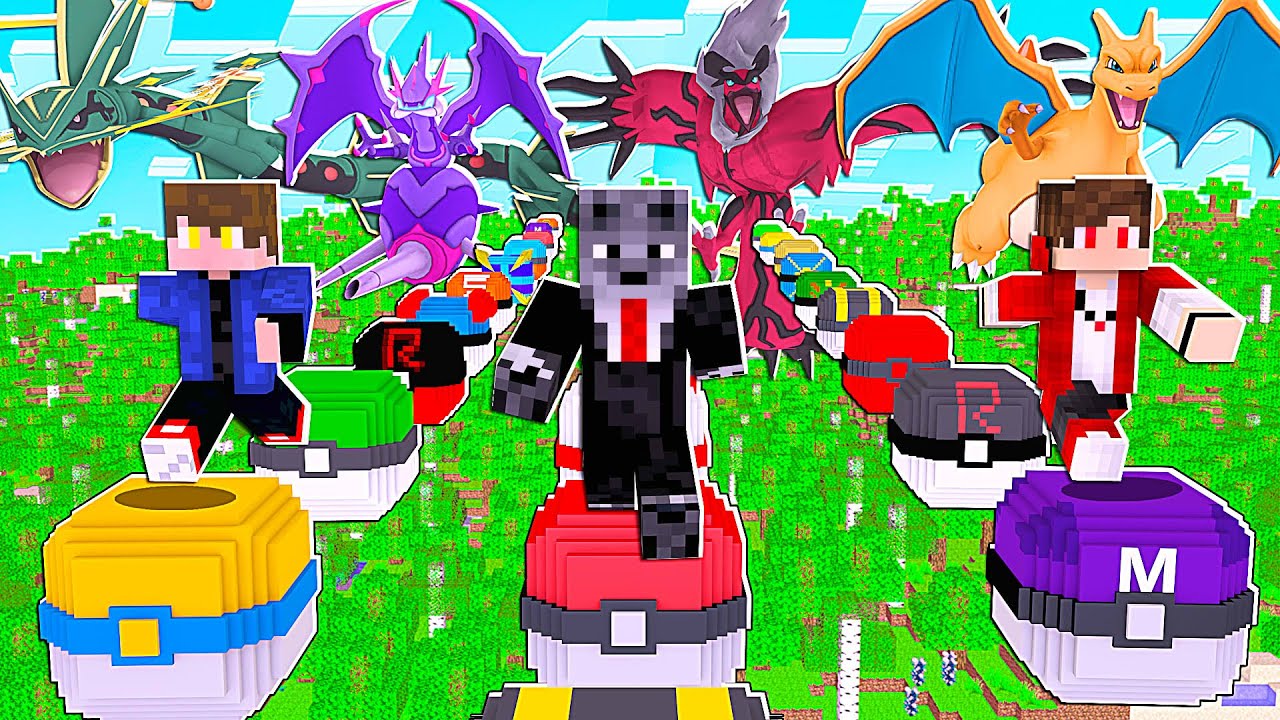*NOVA* CORRIDA DE LUCKY PIXELMON NO AR COM POKÉMON DE KANTO VS ALOLA - MINECRAFT PIXELMON MOD