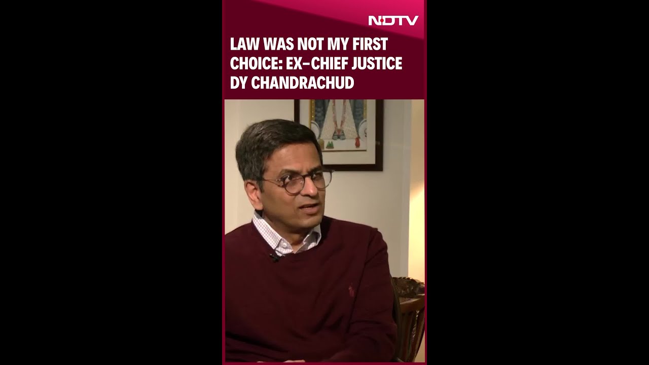 DY Chandrachud News | Law Was Not My First Choice: Ex-Chief Justice DY Chandrachud