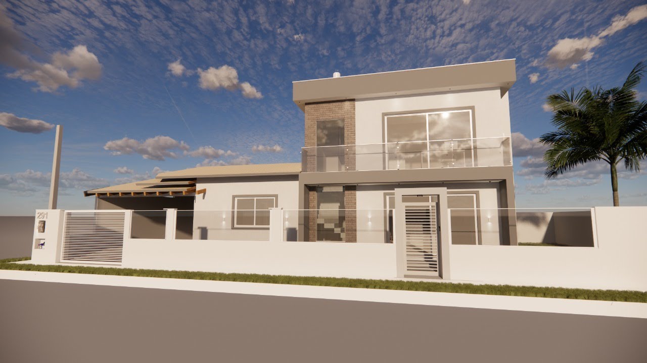 Projeto de Sobrado com 3 quartos - Projeto 532