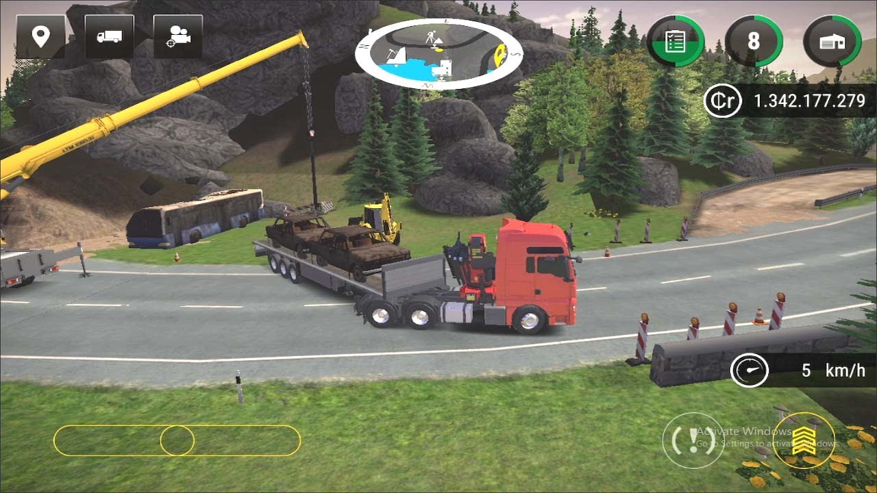 Low Loader Truck Transport Vehicles - Construction Simulator 3 lite - gameplay