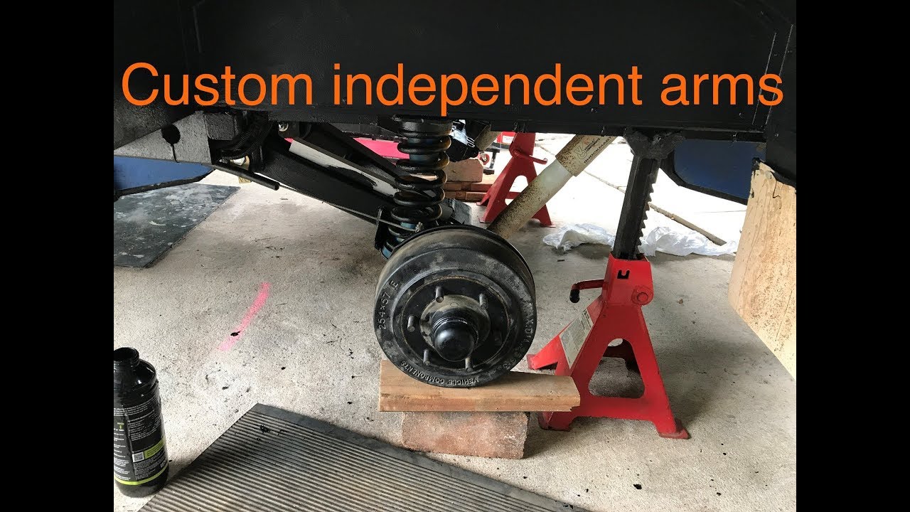 Overland trailer gets custom independent coil trailing arms from Cruisemaster