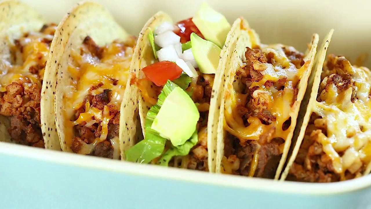 Crispy Baked Tacos with Seasoned Cauliflower