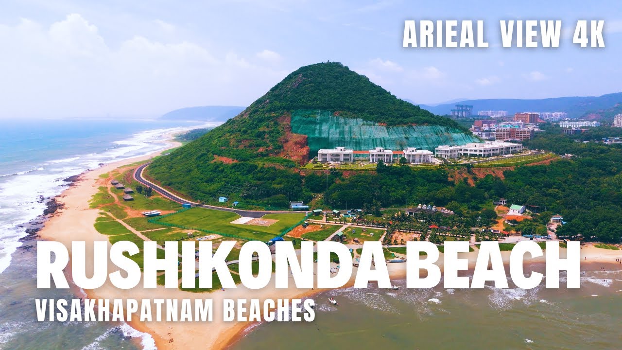 Rushikonda Beach, Visakhapatnam in 4K | Most Stunning Drone Footage of Vizag's Top Tourist Spot