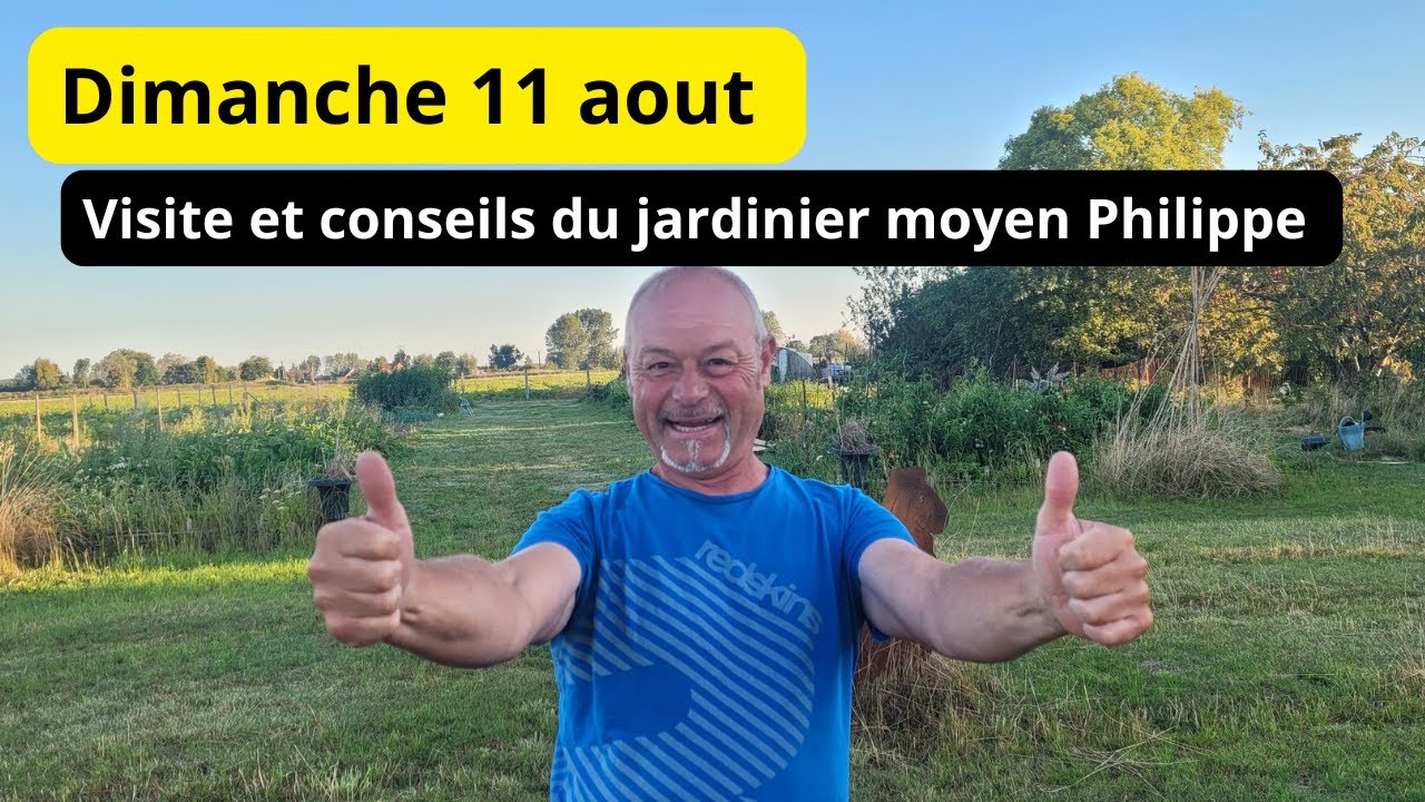 11 août  au jardin  avec Philippe  : les conseils du jardinier moyen
