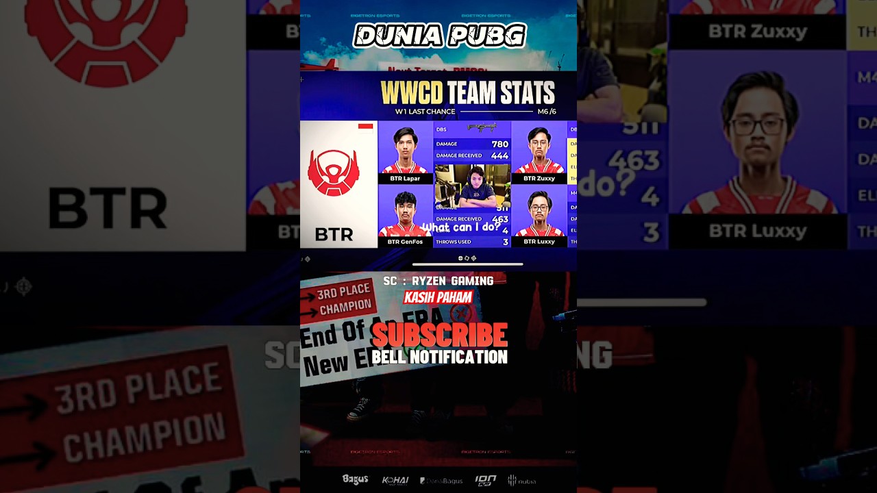 BTR Menggilla #pubgmobile #duniapubg #bigetronesports #bigetronredalien #btrwin