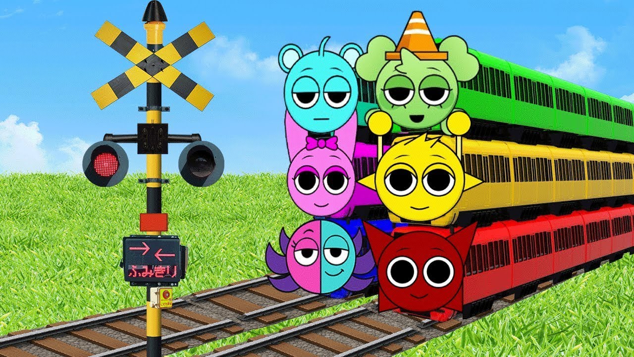 【踏切アニメ】旅のしるし |🚉🚝🚠 Railroad Crossing and train railway level crossover