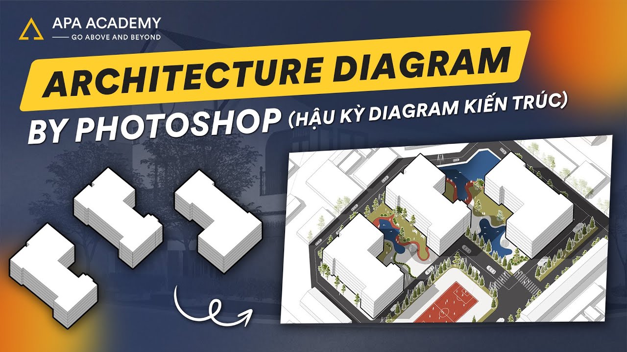 Architecture Diagram by Photoshop | Hậu kỳ Diagram Kiến Trúc